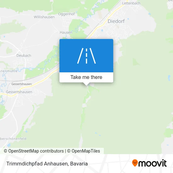 Карта Trimmdichpfad Anhausen