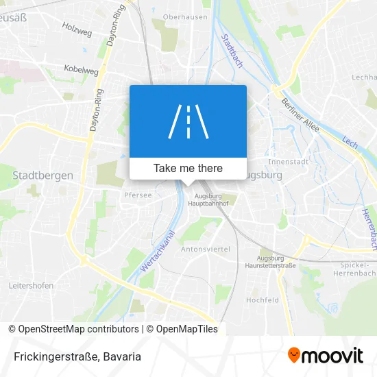 Карта Frickingerstraße