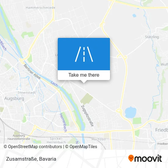 Карта Zusamstraße