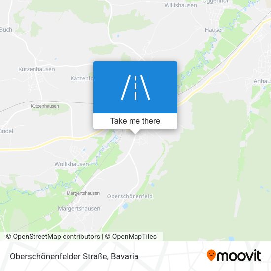 Oberschönenfelder Straße map