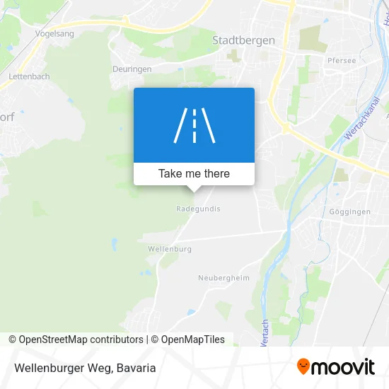 Карта Wellenburger Weg