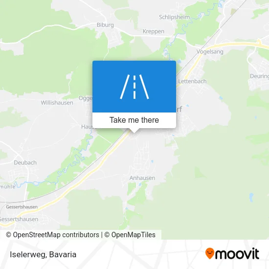 Iselerweg map