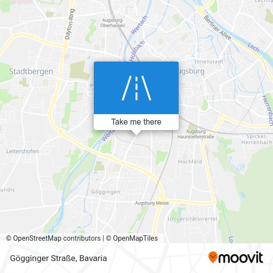 Gögginger Straße map
