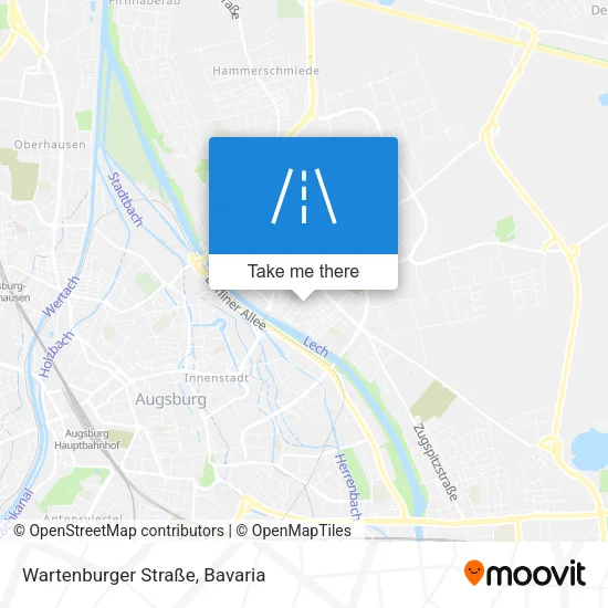 Карта Wartenburger Straße