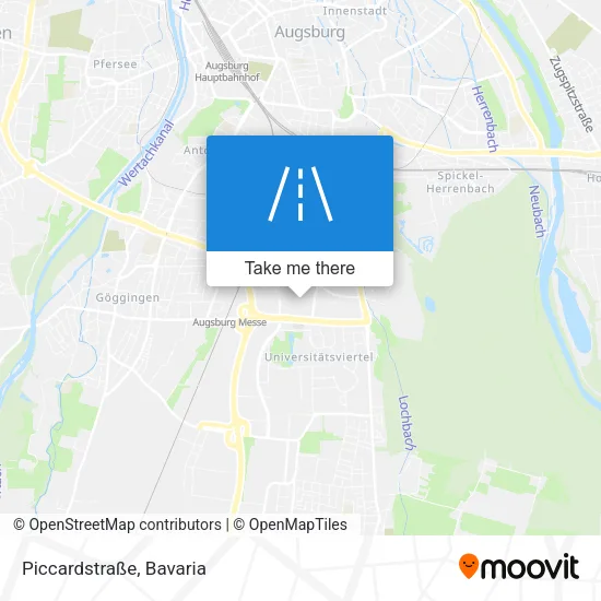 Карта Piccardstraße