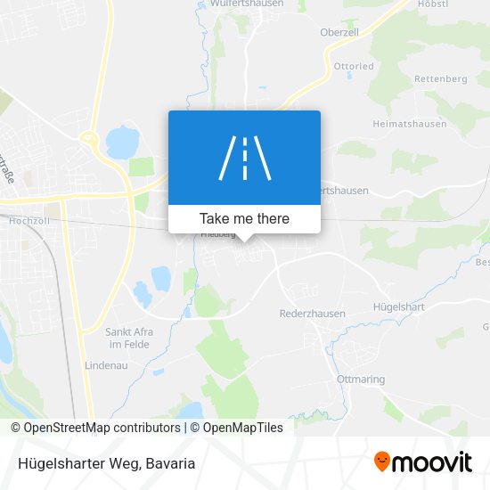 Hügelsharter Weg map