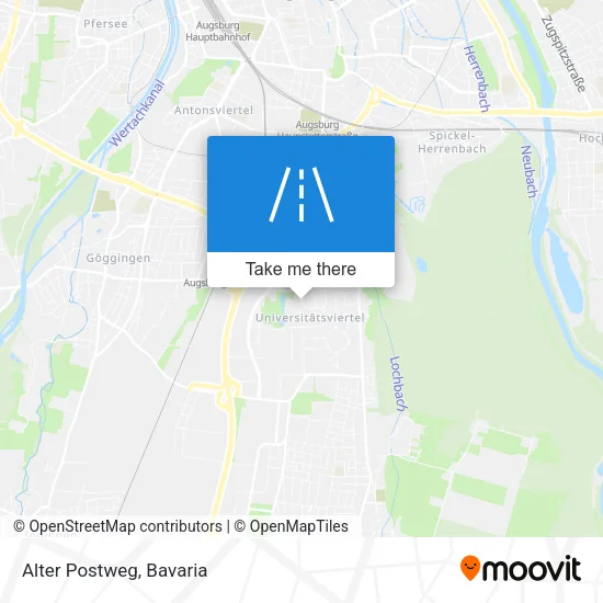 Карта Alter Postweg