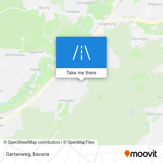 Карта Gartenweg
