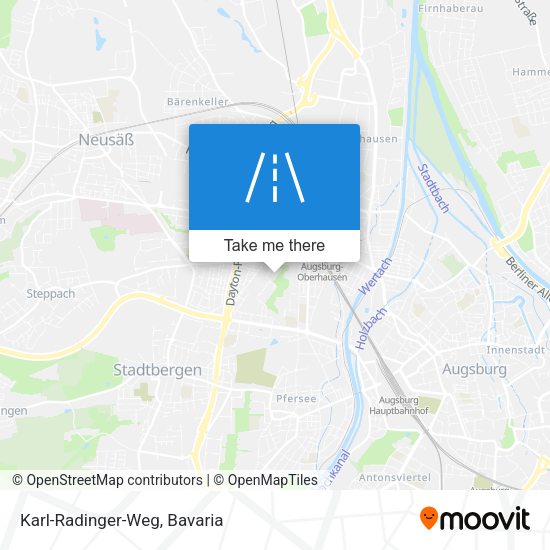 Karl-Radinger-Weg map