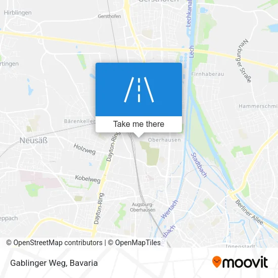 Карта Gablinger Weg