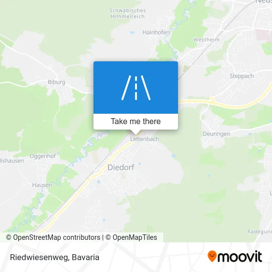 Riedwiesenweg map