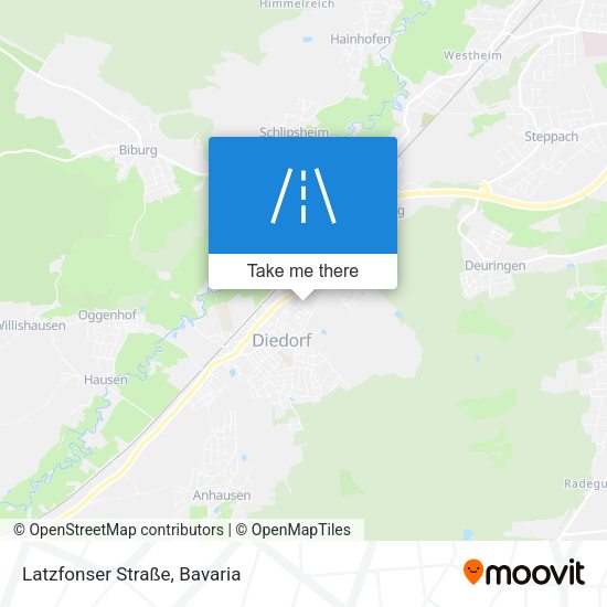 Latzfonser Straße map