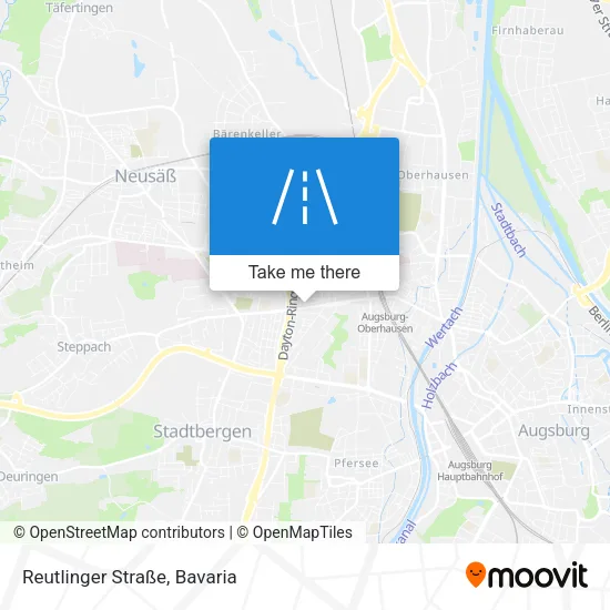 Карта Reutlinger Straße