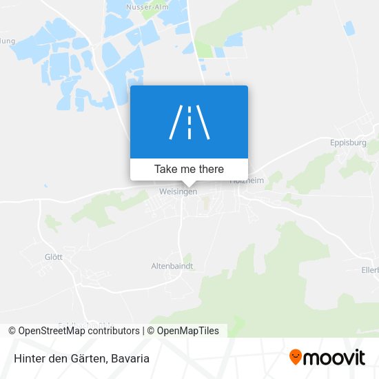 Hinter den Gärten map
