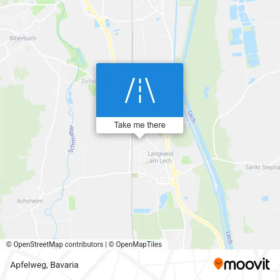 Карта Apfelweg