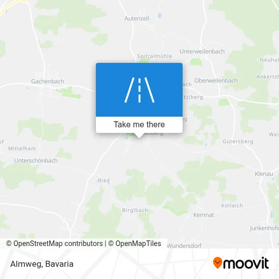 Almweg map