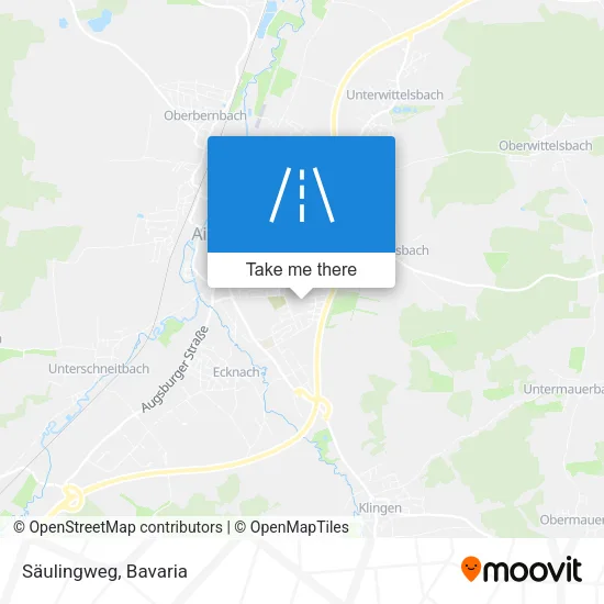 Карта Säulingweg