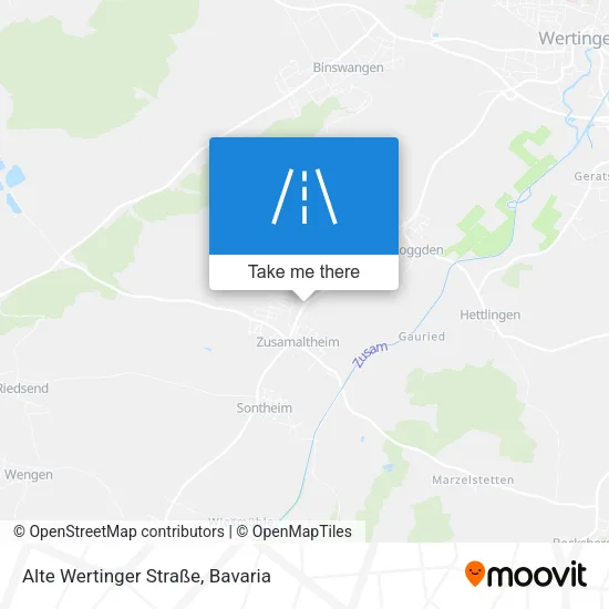 Карта Alte Wertinger Straße