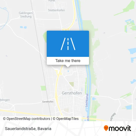 Карта Sauerlandstraße