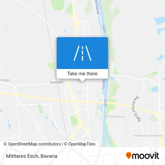 Mittleres Esch map