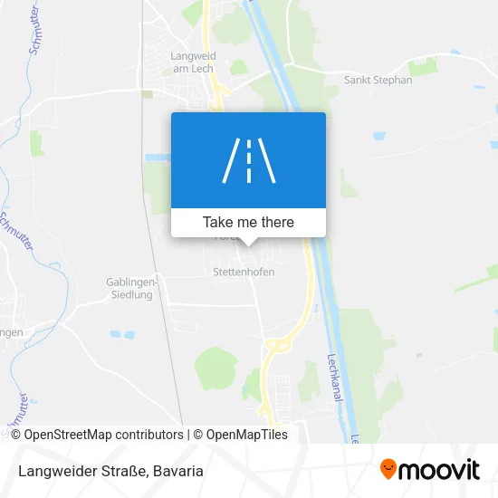 Карта Langweider Straße