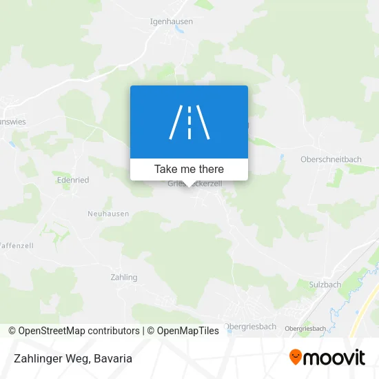 Карта Zahlinger Weg