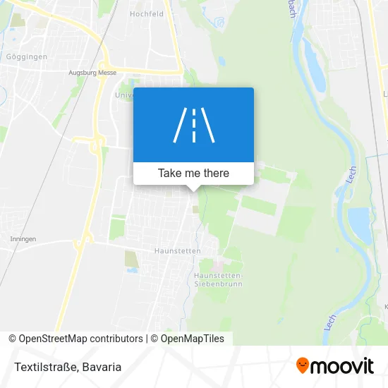 Карта Textilstraße