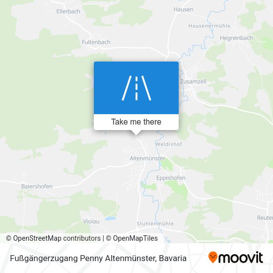 Fußgängerzugang Penny Altenmünster map