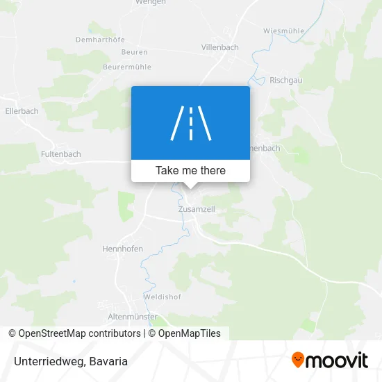 Карта Unterriedweg