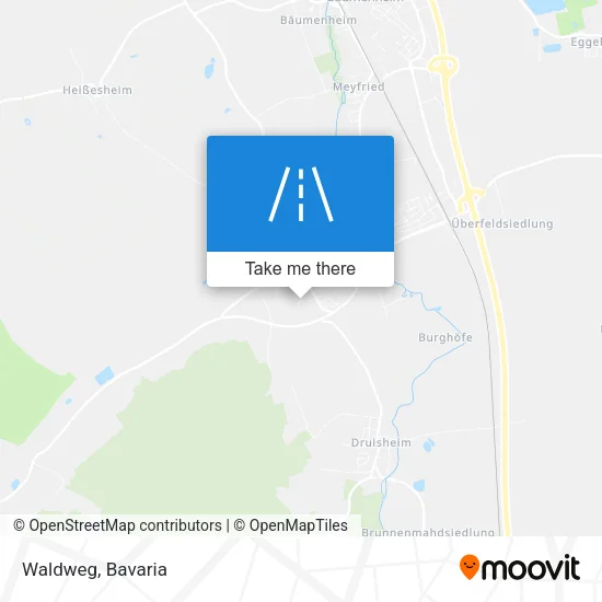 Карта Waldweg