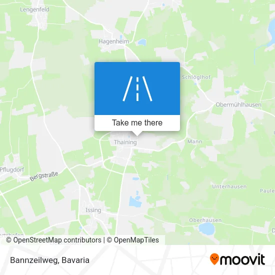 Карта Bannzeilweg