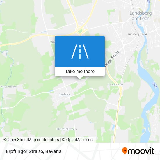 Erpftinger Straße map