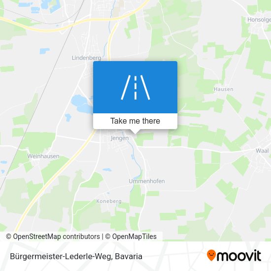 Bürgermeister-Lederle-Weg map