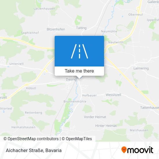 Aichacher Straße map