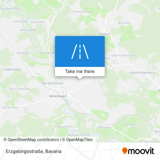 Карта Erzgebirgsstraße