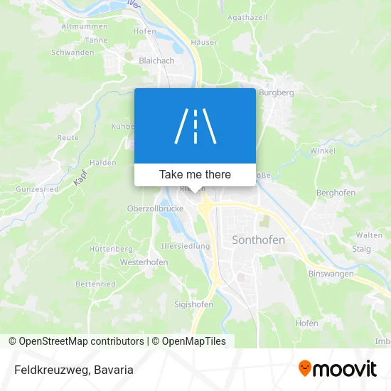 Карта Feldkreuzweg