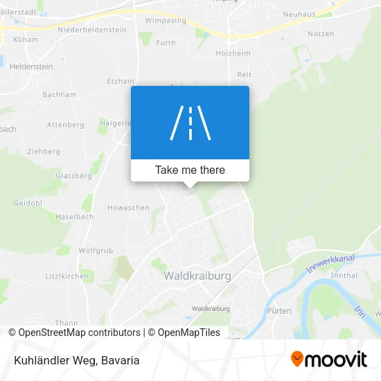 Карта Kuhländler Weg