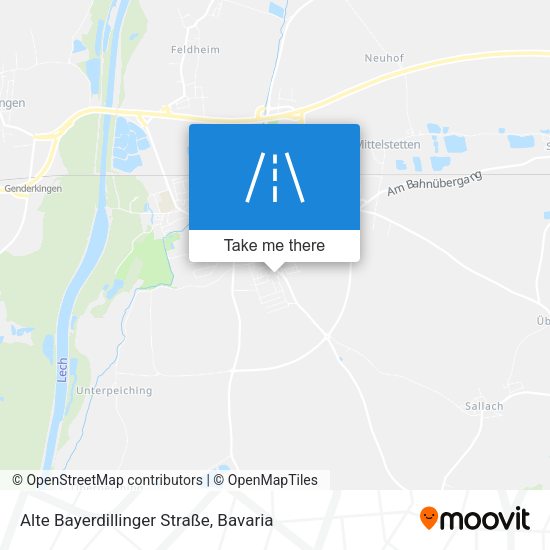 Alte Bayerdillinger Straße map