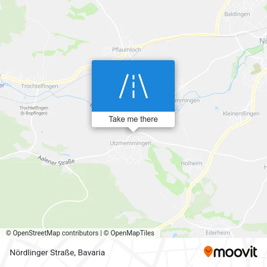 Карта Nördlinger Straße