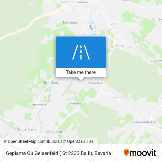 Geplante Ou Geisenfeld ( St 2232 Ba II) map