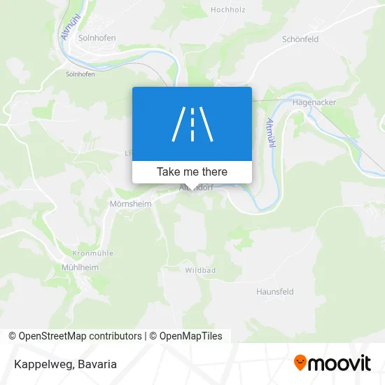 Kappelweg map