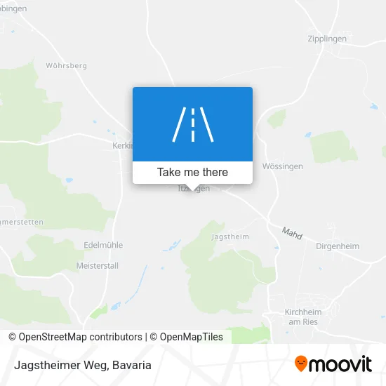 Jagstheimer Weg map
