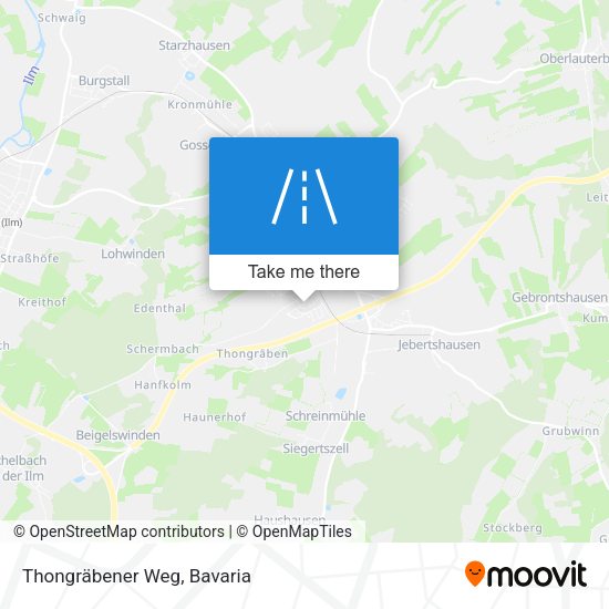 Thongräbener Weg map