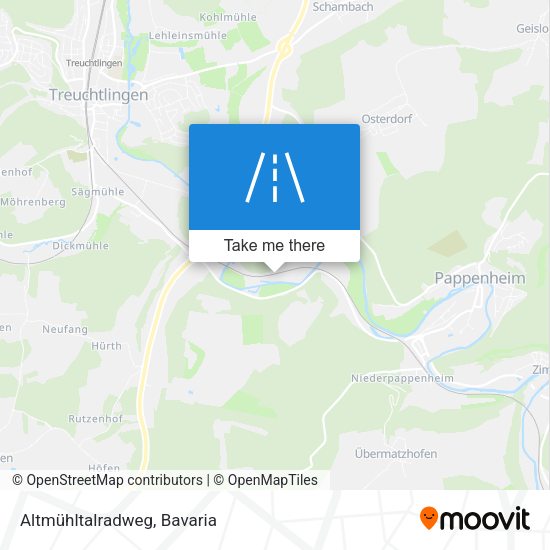 Altmühltalradweg map