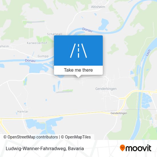 Ludwig-Wanner-Fahrradweg map