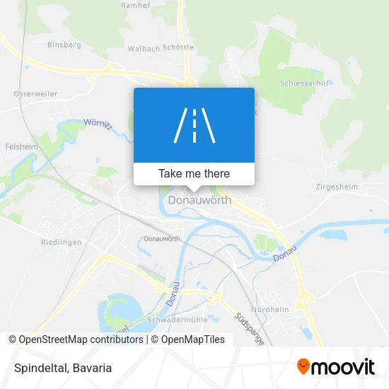 Карта Spindeltal