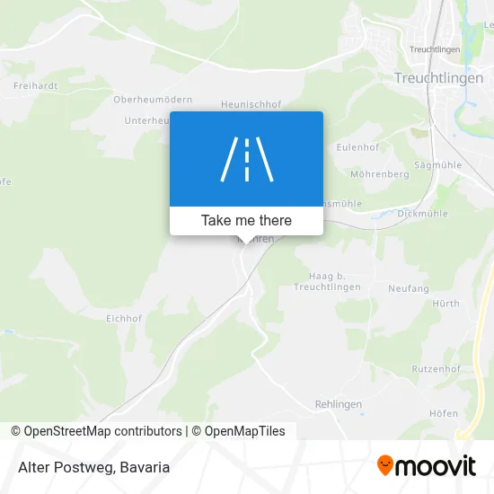 Alter Postweg map