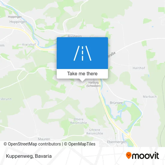 Карта Kuppenweg
