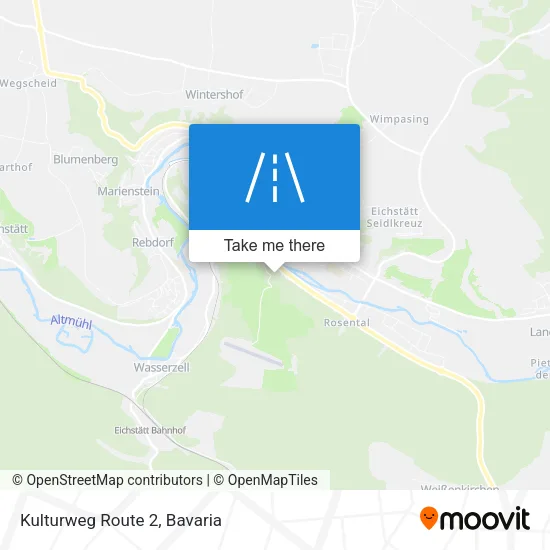 Карта Kulturweg Route 2