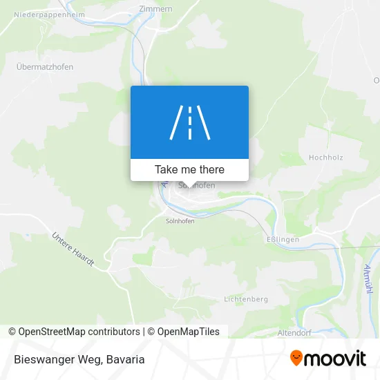 Карта Bieswanger Weg